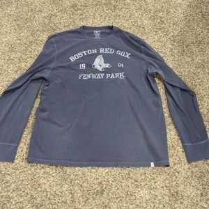 Boston Redsox Long Sleeve Fatigued Style T-shirt